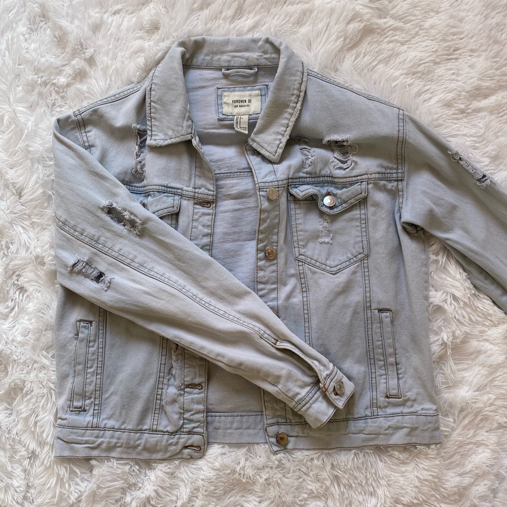 Jean ripped jacket